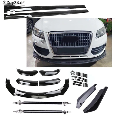 Front Bumper Spoiler Body Kit / Side Skirt/Strut Rods For Audi Q5 2009-202 Foto 1 de 4