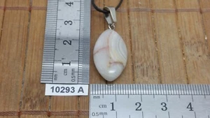 Pendentif AGATE CRAZY LACE + cordon reglable bijou original naturel pierre - Imagen 1 de 2