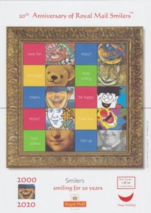 20o Aniversario de Royal Mail Smilers - Paquete de Estampillas Smilers - GS005a - Imagen 1 de 2