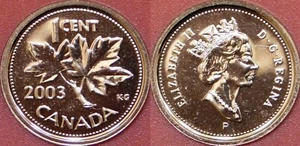 Prueba como 2003P Canadá coronado 1 centavo del conjunto como nuevo - Imagen 1 de 1