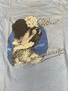 1979 Camiseta de Colección Rod Stewart Blondes Have More Fun Tour Años 70 Promoción Concierto EE. UU. Canadá - Imagen 1 de 16