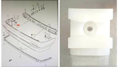 SOPORTE LATERAL Nº4 SUJECION PARAGOLPES TRASERO SUZUKI VITARA 71752-86000