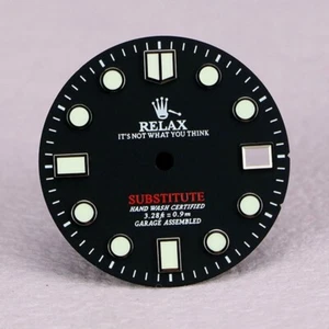 Relax Dial , Matte black BGW9 LUME NH34 Movement - Picture 1 of 6