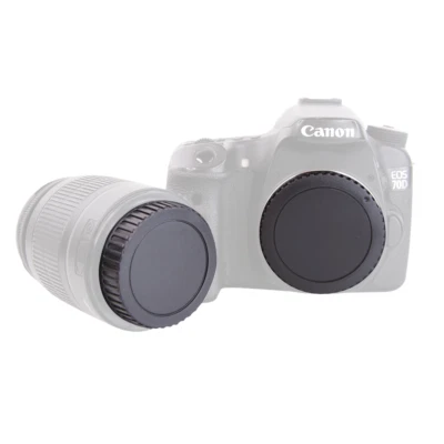 Body Cap + Camera Rear Lens Cover f Canon EOS Mark II III IV XT XTi XSi R8 R50 - Image 1 of 4