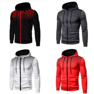 Men's Athletic Warm Soft Sherpa Lined Fleece Zip Up Sweater Jacket Hoodie Tops - Picture 1 of 48