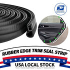 4M Car Trim Seal U Shape with Top Bulb Car Door Rubber Seal Strip Fits 1/16 Edge