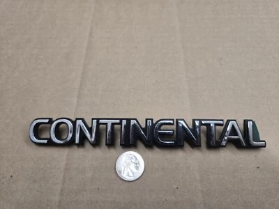 Lincoln OEM Continental Nuevo Cromo 8" Emblema Insignia Logo Placa de identificación Placa de identificación Foto 1 de 3