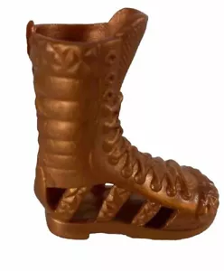 Monster High Doll Deuce Gorgon Boo York Comet Bronze Color Boy Boot LEFT - Picture 1 of 2