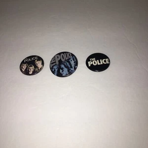 Lotto Distintivi THE POLICE Band Sting Pin Vintage anni 80 Spilla Bottone Anni 80 - Foto 1 di 7