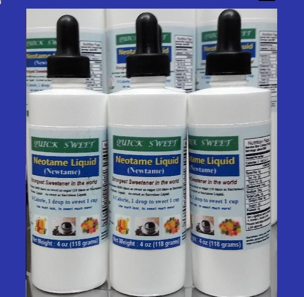Newtame (Neotame)-the strongest sweetener 0 calorie,  Liquid 4 oz x 3 bottles - Image 1 of 1
