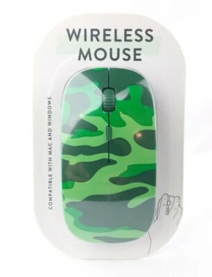Vivitar Wireless Mouse Green Camo 2021 Mac and Windows Compact New Sealed - Image 1 of 2