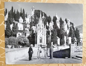 25X21 PHOTO FOTO VINTAGE VECCHIA FOTOGRAFIA CIMITERO DI STAGLIENO GENOVA 1950 - Picture 1 of 2
