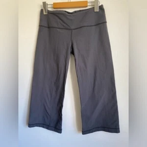 Lululemon Cropped Wide Leg Y2K Yoga Pant Leggings • Dark Gray • US 6 - Bild 1 von 8