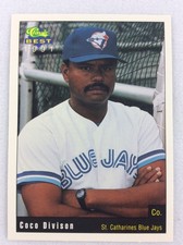 1991 St. Catharines Blue Jays-Classic BEST Baseball Card-Coco Division