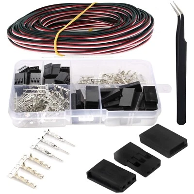 Servo Stecker Set, 3 Pin JR Stecker, Männlich Weiblich Stecker, 30 Sets - Bild 1 von 2