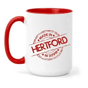 Made in Hertford Mug in Different Colours, Gift, Home, Town, Place - Picture 1 of 6