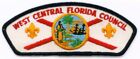 BSA West Central Florida Council CSP Boy Scout patch T1 - plastic over gauze