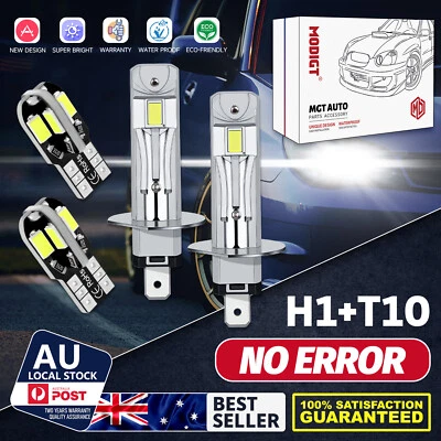 H1+T10 LED Headlight Globes Halogen HID Xenon Bulbs Kit For Mazda 6 2003-2007 - image 1 of 4
