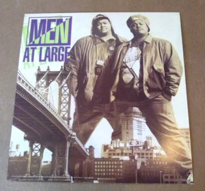 1992 Men At Large ~ doppelseitiges flaches Promo-Poster 12 x 12 - Bild 1 von 2