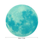 (Cyan-Green) PVC Material Round Moon Moon Glowing Wall Stickers Healthy