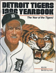 1986 Detroit Tigers Official Baseball Yearbook---Sparky Anderson EX - Picture 1 of 2