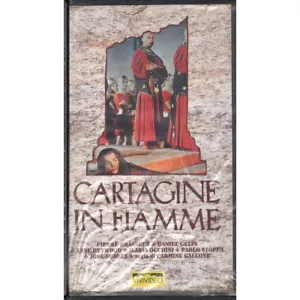 Cartago En Llamas VHS Carmine Gallone Univideo - 020063 Sellado - Imagen 1 de 2