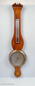 Antique Sheraton Wheel Barometer by Joseph Cetti, London - Bild 1 von 3