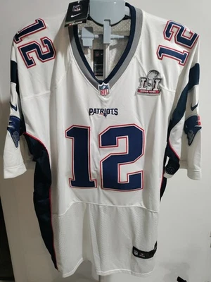 Camiseta Tom Brady New England Patriots Super Bowl 51 com etiqueta Nike NFL masculina 56 - Imagem 1 de 4