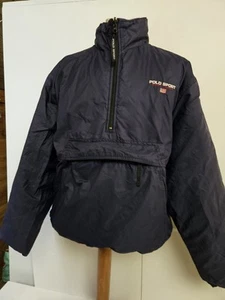 Ralph Lauren Chaqueta Polo Deportiva Reversible Acolchada Puffer 1/4 Cremallera De Colección L - Imagen 1 de 20