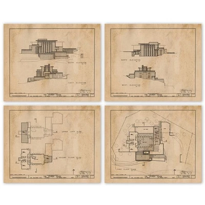 Classic Storer House Patent Prints, 4 (8x10) Art Decor Home Work Builder Office - Image 1 of 4