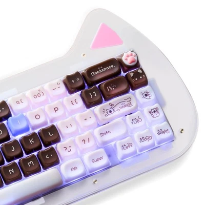 x XVX Jelly Keycaps - Cute Jade Keycaps, Siamese Cat Ceramic Keycap 60 65 75 ... - Image 1 of 4