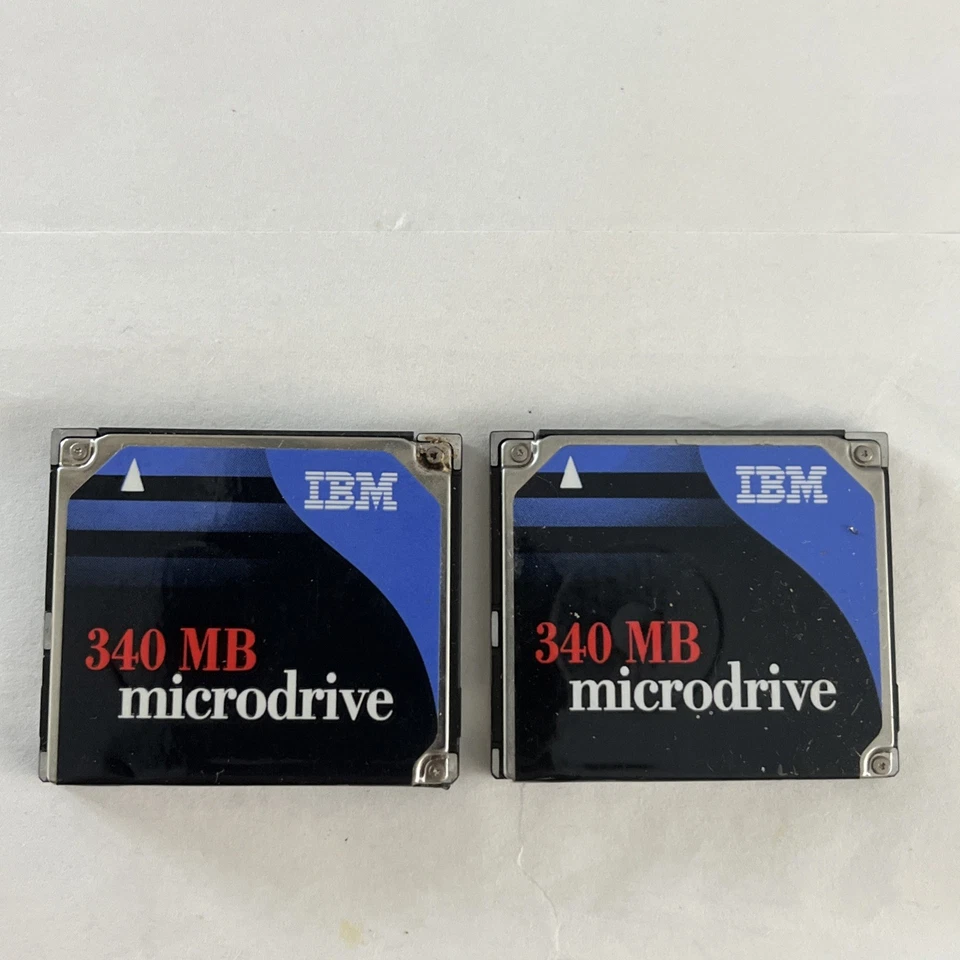 The Original IBM 340MB Microdrive Compact Flash Memory Card- Qty 2 - Image 1 of 2