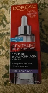 Loreal Revitalift Derm Intensives Fragrance Free 1.5% Hyaluronic Acid 1.7oz - Picture 1 of 6
