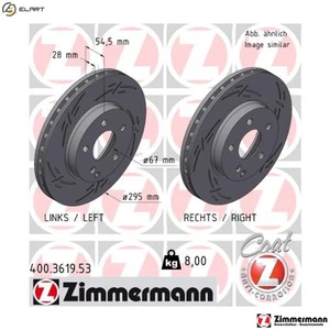 2x BRAKE DISC 400.3619.53 FOR MERCEDES-BENZ M271.941/956 1.8L OM646.821 2.1L - Picture 1 of 9