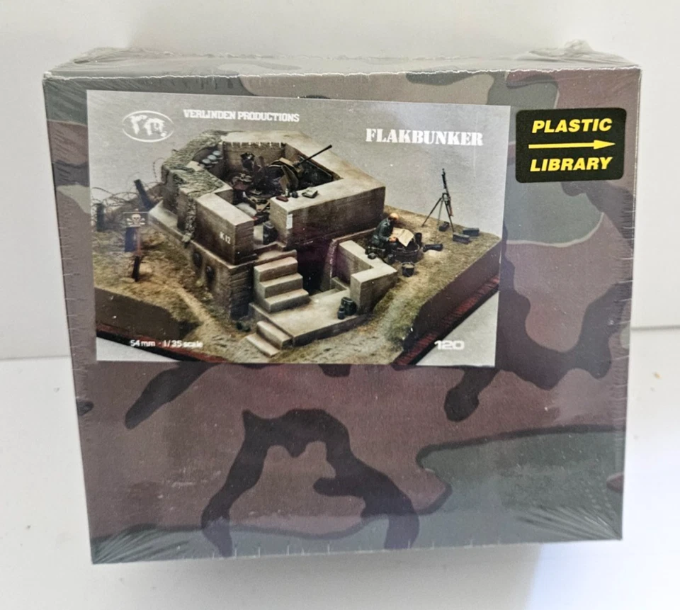 1/35 VERLINDEN FLAKBUNKER SEGUNDA GUERRA MUNDIAL BÚNKER #120 NUEVO KIT MODELO DIORAMA YESO SELLADO Foto 1 de 1