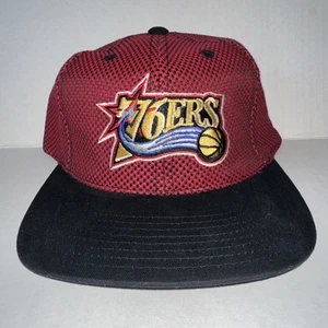 Vintage Philadelphia 76ers SnapBack Hat/Cap. Official NBA “Checkerboard” NEW. - Picture 1 of 5