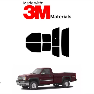 Tinte de ventana precortado para Chevrolet Slvrdo 2500 2 puertas 00-06 cerámica hecho con 3M Foto 1 de 4