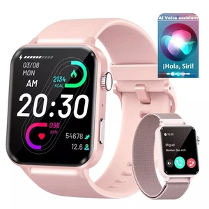 Bluetooth Smart Watch Men Women Compatible with iPhone/Android Phones Smartwatch - Picture 1 of 10
