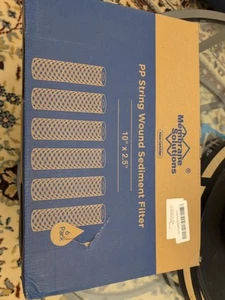 Membrane Solutions (6-pack) PP String Wound Sediment Filter 10"x2.5" - Picture 1 of 3