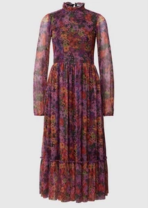 Rich & Royal Midi Kleid Dress Floral Multicolor Lila L 40 42 NP: 150€ Stretch - Foto 1 di 7