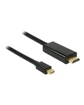 Delock High Speed HDMI Video- / Audiokabel DisplayPort / 32 AWG Mini M 19-polig - Bild 1 von 2