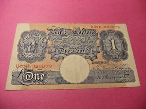 Vintage Bank of England 1 POUND Banknote - VF30 - Picture 1 of 2