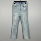 Aeropostale Jeans Women's size 2 High Rise Jegging Distressed Washed Blue