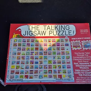 The Talking Jigsaw Puzzle Two Double Sided 560 Pieces The Office Vintage 1992 - Picture 1 of 5