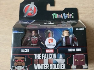 MiniMates Marvel The Falcon & Winter Soldier: FALCON & BARON ZEMO 2" Figures! - Picture 1 of 2