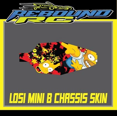 losi mini t truck  1/16th chassis skin protector /decal /sticker - Image 1 of 3