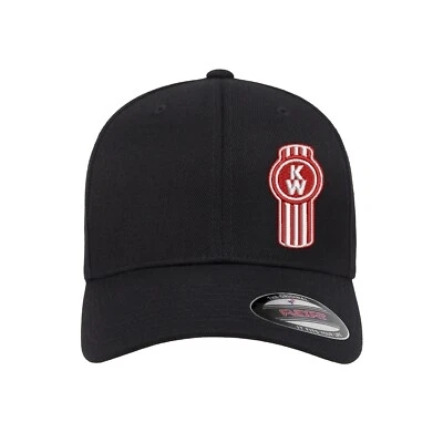 Gorra de bola ajustada Flexfit bordada logotipo KW Kenworth Motors  Foto 1 de 3