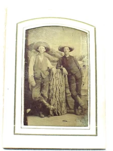 1/6 Tintype AMERICAN COWBOYS - Picture 1 of 2