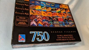New! 2004 George Fischer 750 Pc Jigsaw Puzzle #40535-1 Luzzus of Malfa Sure-Lox - Picture 1 of 2