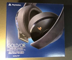 Official Sony Gold Wireless Headset [ 500 Million Limited Edition ] NEW - Picture 1 of 5